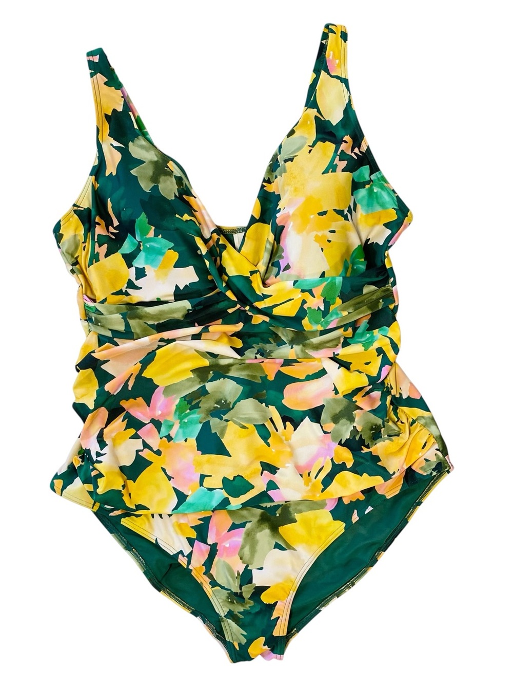 ARTESANDS Floral Ruched One Piece Swimsuit